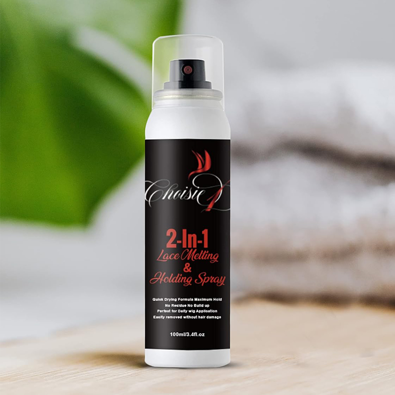 CHOISIE1 2-in-1 Lace Melting and Holding Spray Glueless Wig Adhesive Spray for Lace Front Hold Wig Spray Lace Melting Spray